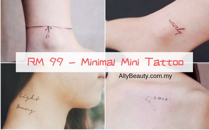 Minimal Mini Tattoo At KL Ampang Cheras RM99 Ally Beauty