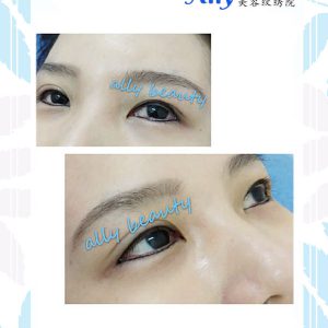 eyeliner embroidery sample