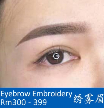 9th Anniversary 九周年优惠! Eyebrow & Eyeliner Embroidery 韩式雾眉、绣眼线、植长眼睫毛